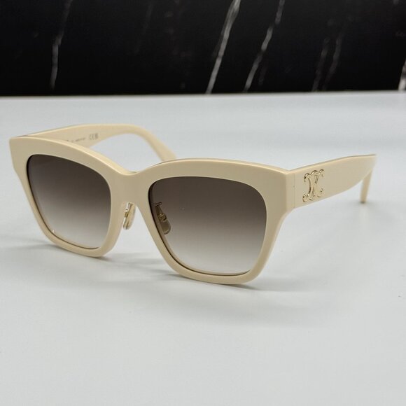 NEW CELINE CL40253F 25F IVORY WOMEN SUNGLASSES CELINE - Picture 1 of 10